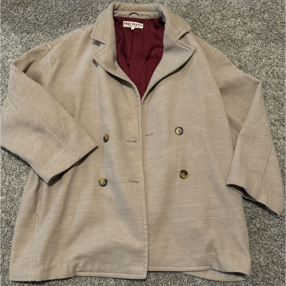 Free People Oversized Pea Coat